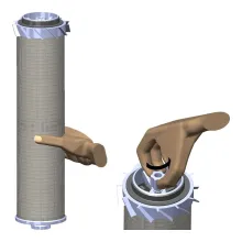 Montaż wirówki do filtrów Cintropur NW 280, NW 340, NW 400