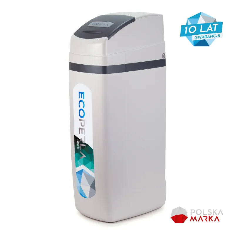 Zmiękczacz wody z węglem aktywnym Ecoperla Hero z prawej strony