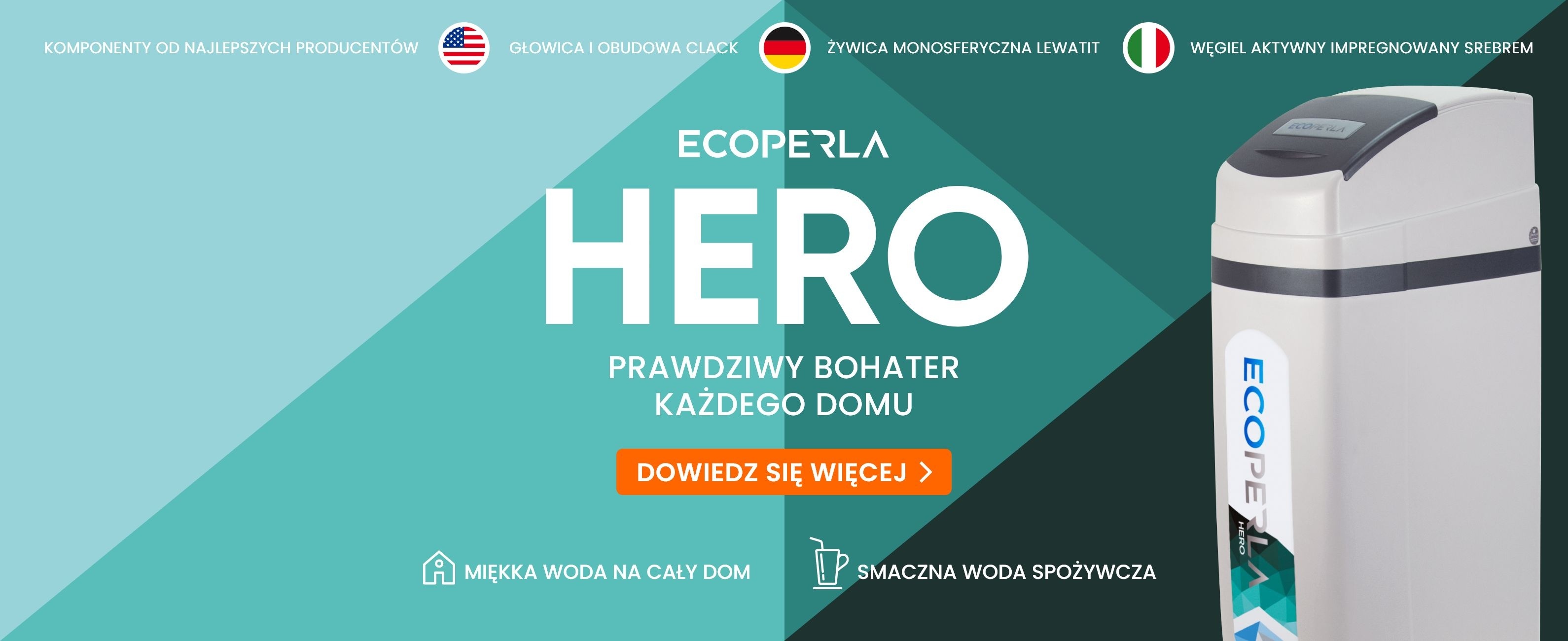 Zmiękczacz wody z węglem aktywnym Ecoperla Hero